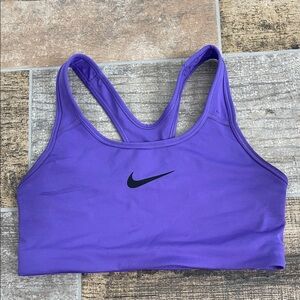 Nike Women's Dri-Fit Racerback Purple Sports Bra Size Medium M